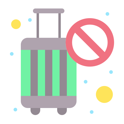 no viajar icono gratis