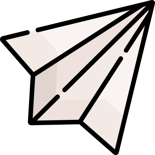 avion de papel icono gratis