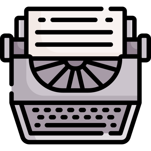 máquina de escribir icono gratis