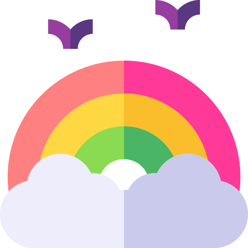 arco iris icono gratis