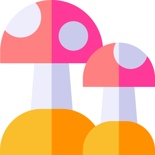 Mushroom Basic Straight Flat icon