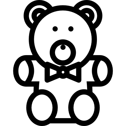 oso de peluche icono gratis