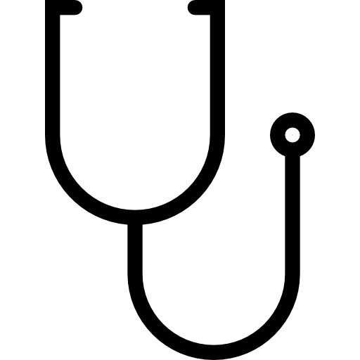 Black stethoscope icon - Free black stethoscope icons