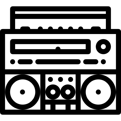 boombox icono gratis