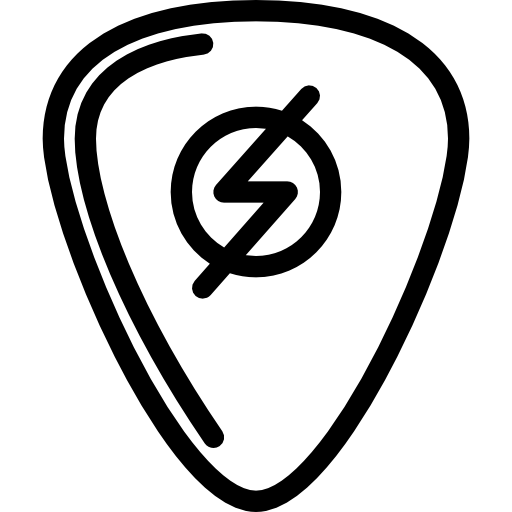 púa de guitarra icono gratis