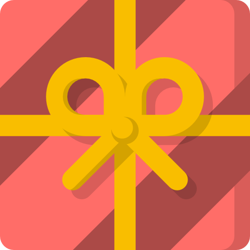 regalo de navidad icono gratis