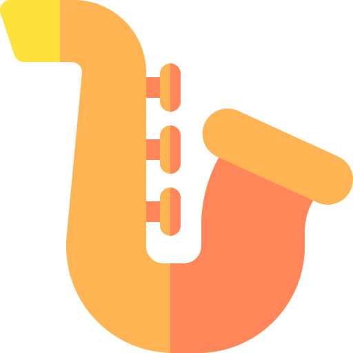 saxofón icono gratis