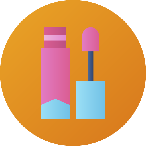 Lipstick Flat Circular Gradient icon