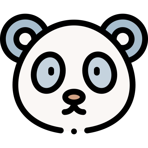 urso panda grátis ícone