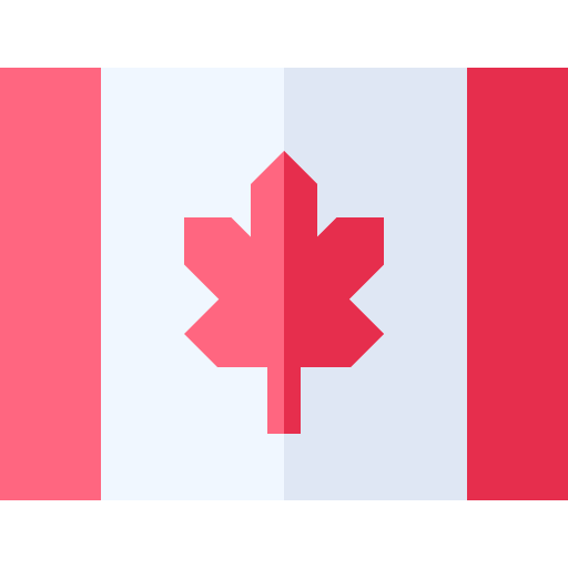 Canada Basic Straight Flat icon