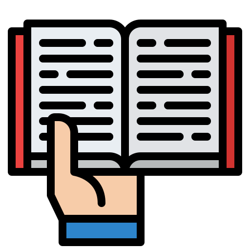 Reading Iconixar Lineal Color icon