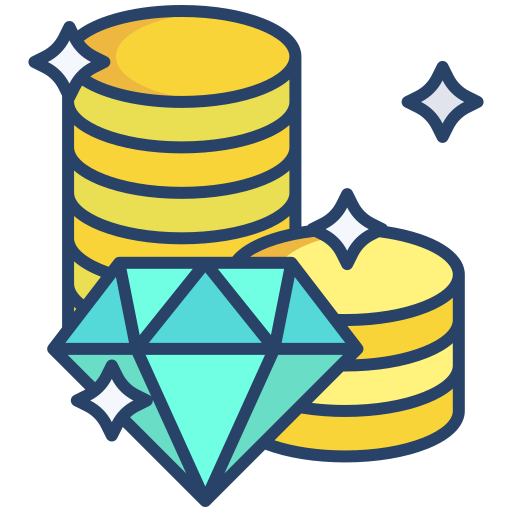 monedas icono gratis