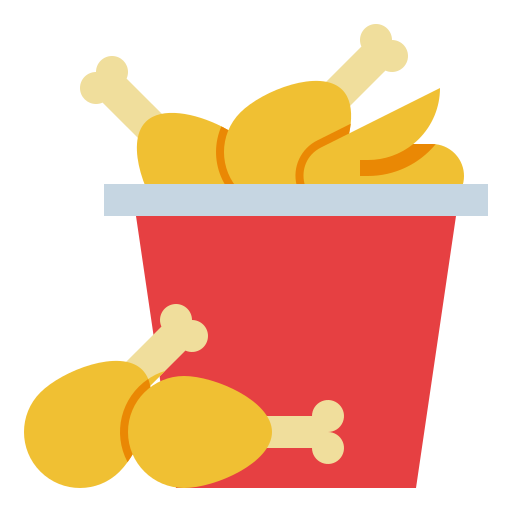 Fried chicken  free icon