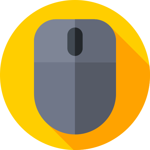 Mouse Flat Circular Flat icon