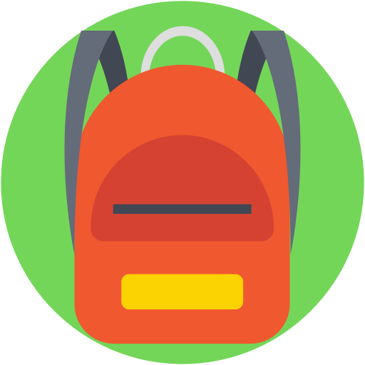 sac d'école Icône gratuit sac d'école Icône gratuit