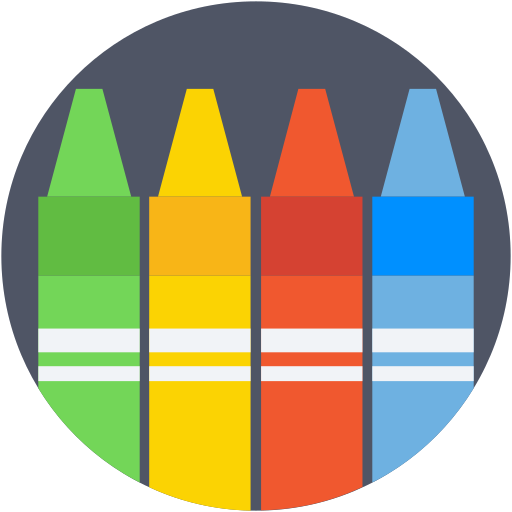 crayons de couleur Icône gratuit crayons de couleur Icône gratuit