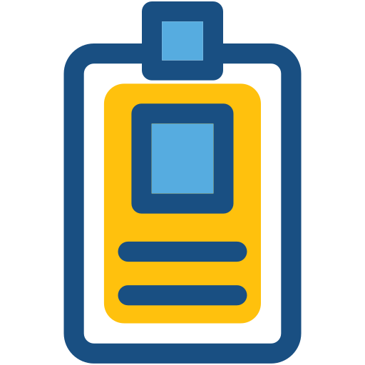 tarjeta de identificación icono gratis