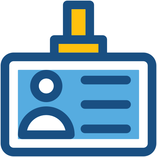 tarjeta de identificación icono gratis