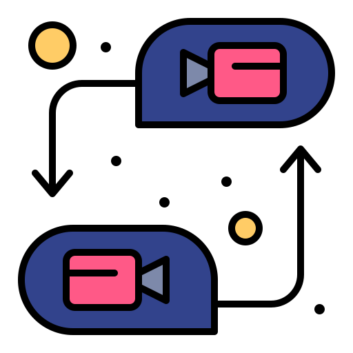 video conferencia icono gratis