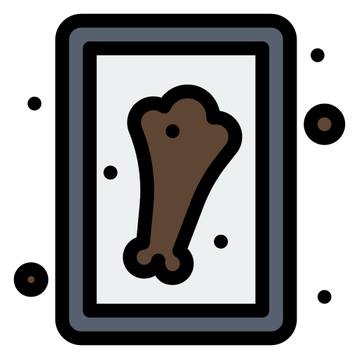 pierna de pollo icono gratis