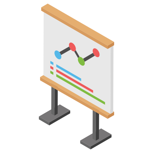 tabla de crecimiento icono gratis