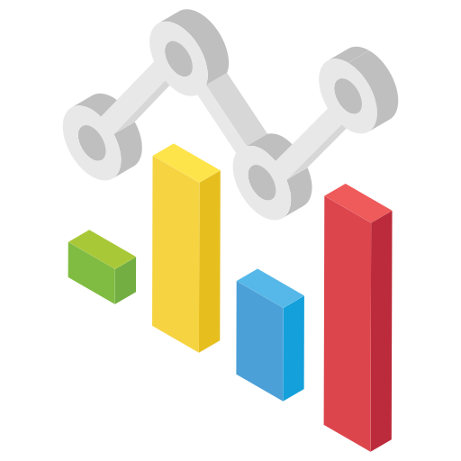 tabla de crecimiento icono gratis