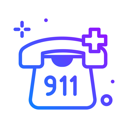 llamada al 911 icono gratis