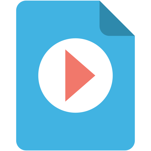 carpeta de video icono gratis