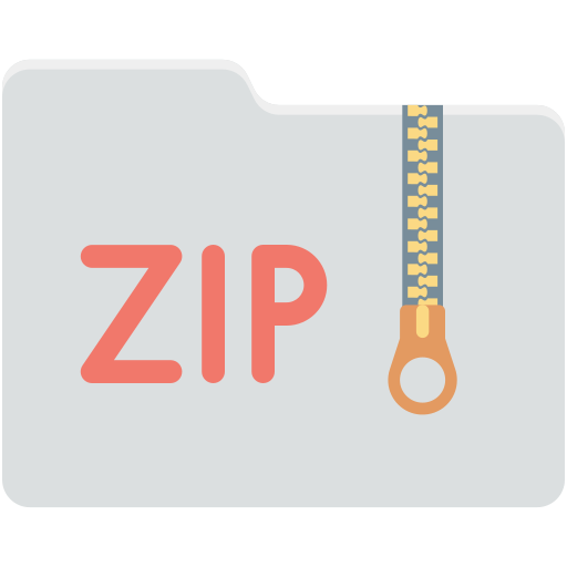 carpeta zip icono gratis