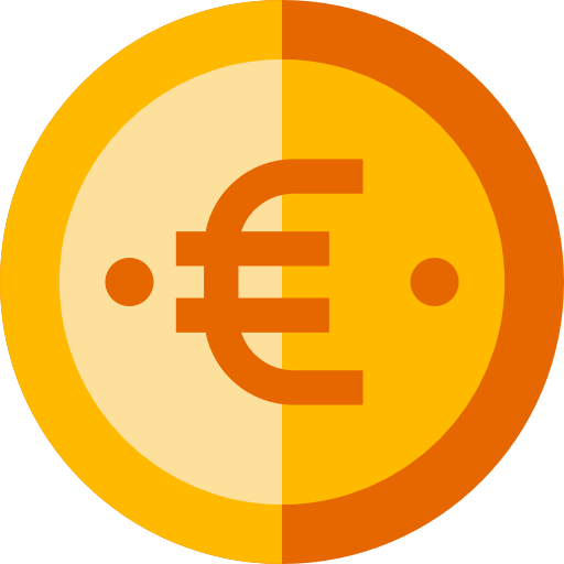 Euro Basic Straight Flat icon