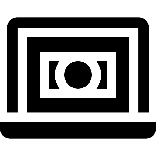 Online banking Basic Straight Filled icon