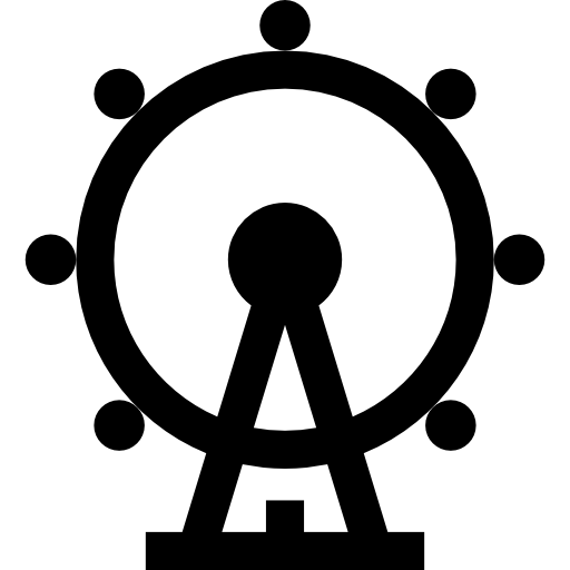 rueda de la fortuna icono gratis