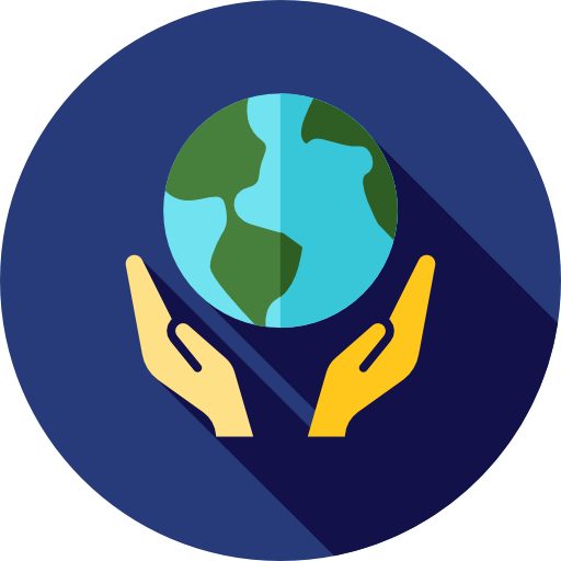 Planet earth Flat Circular Flat icon