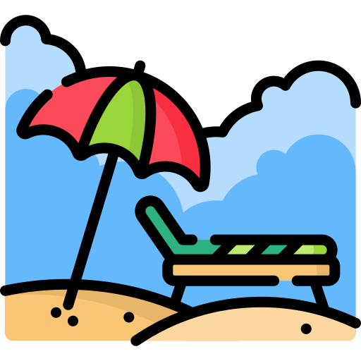 Sunbathing - Free holidays icons