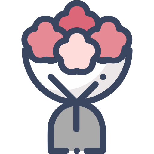 ramo de flores icono gratis