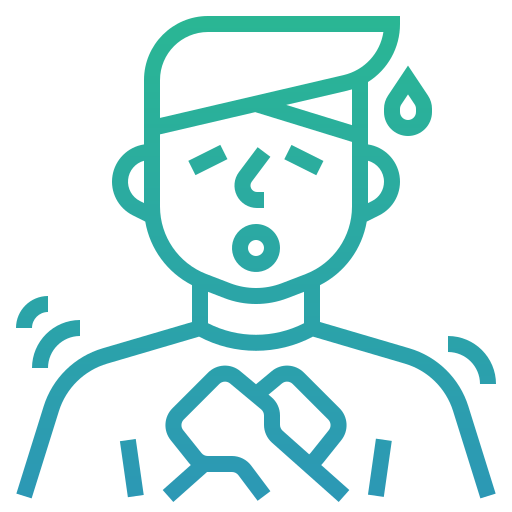 respiración icono gratis