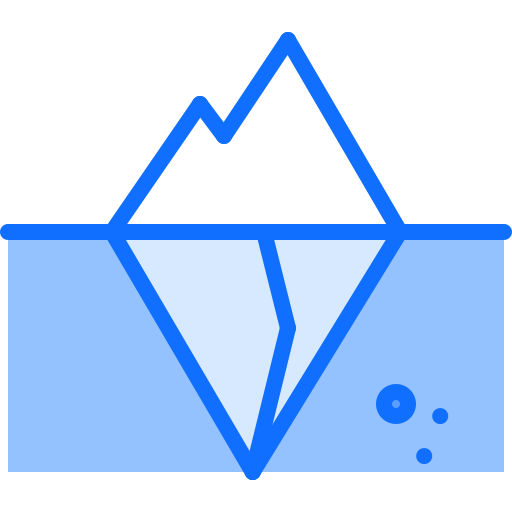 Iceberg Coloring Blue Icon