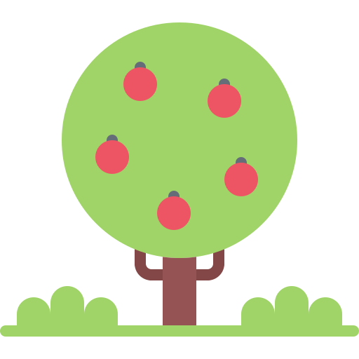 árbol de manzana icono gratis