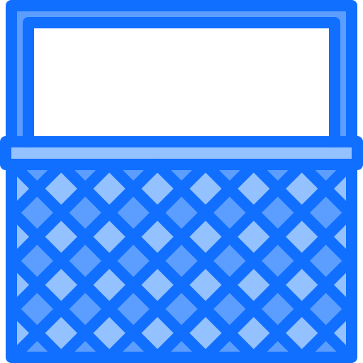 Food basket Coloring Blue icon