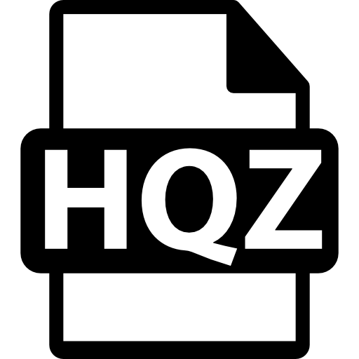 símbolo de formato de archivo hqz icono gratis