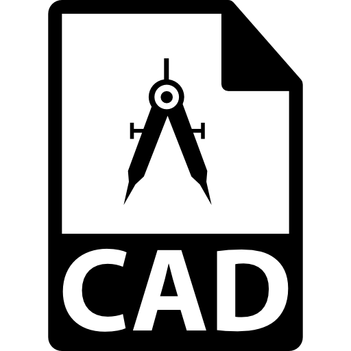 símbolo de formato de archivo cad icono gratis