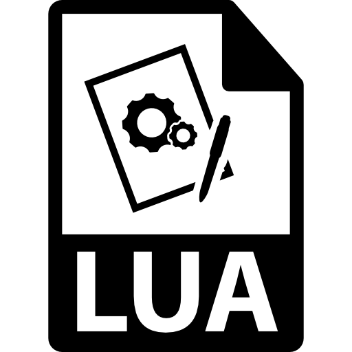 símbolo de formato de archivo lua icono gratis