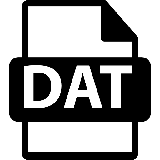 symbole de format de fichier dat Icône gratuit