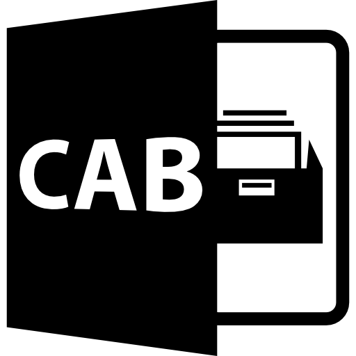 symbole de format de fichier cab Icône gratuit