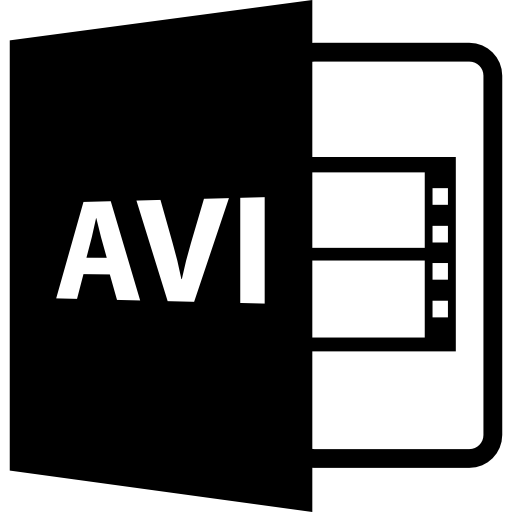 symbole de format de fichier vidéo avi Icône gratuit