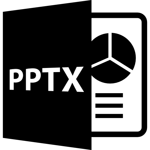 extensión de archivo de presentación pptx icono gratis