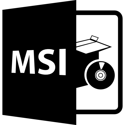 Msi file format symbol Free interface icons