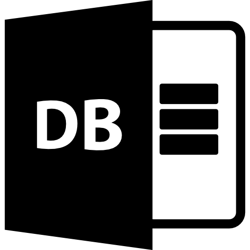 symbole de format de fichier db Icône gratuit