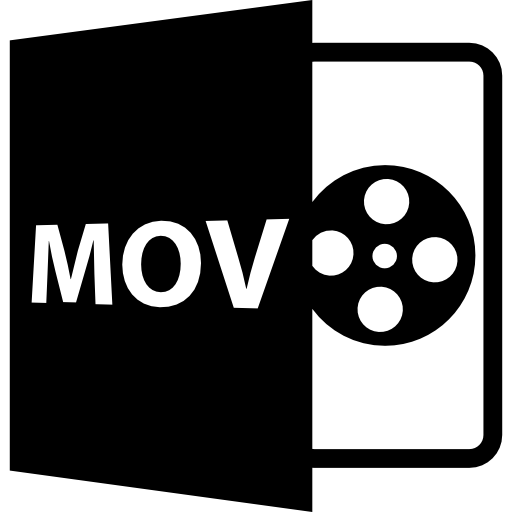 symbole de format de fichier mov Icône gratuit