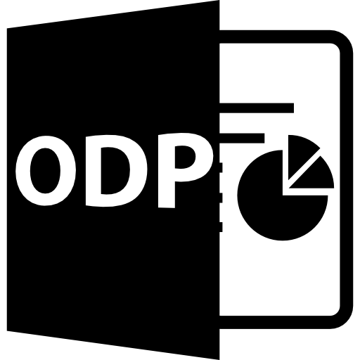 symbole de format de fichier odp Icône gratuit
